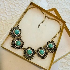Opal statement necklace